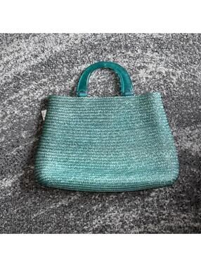 Women's Blue and Green Bag
